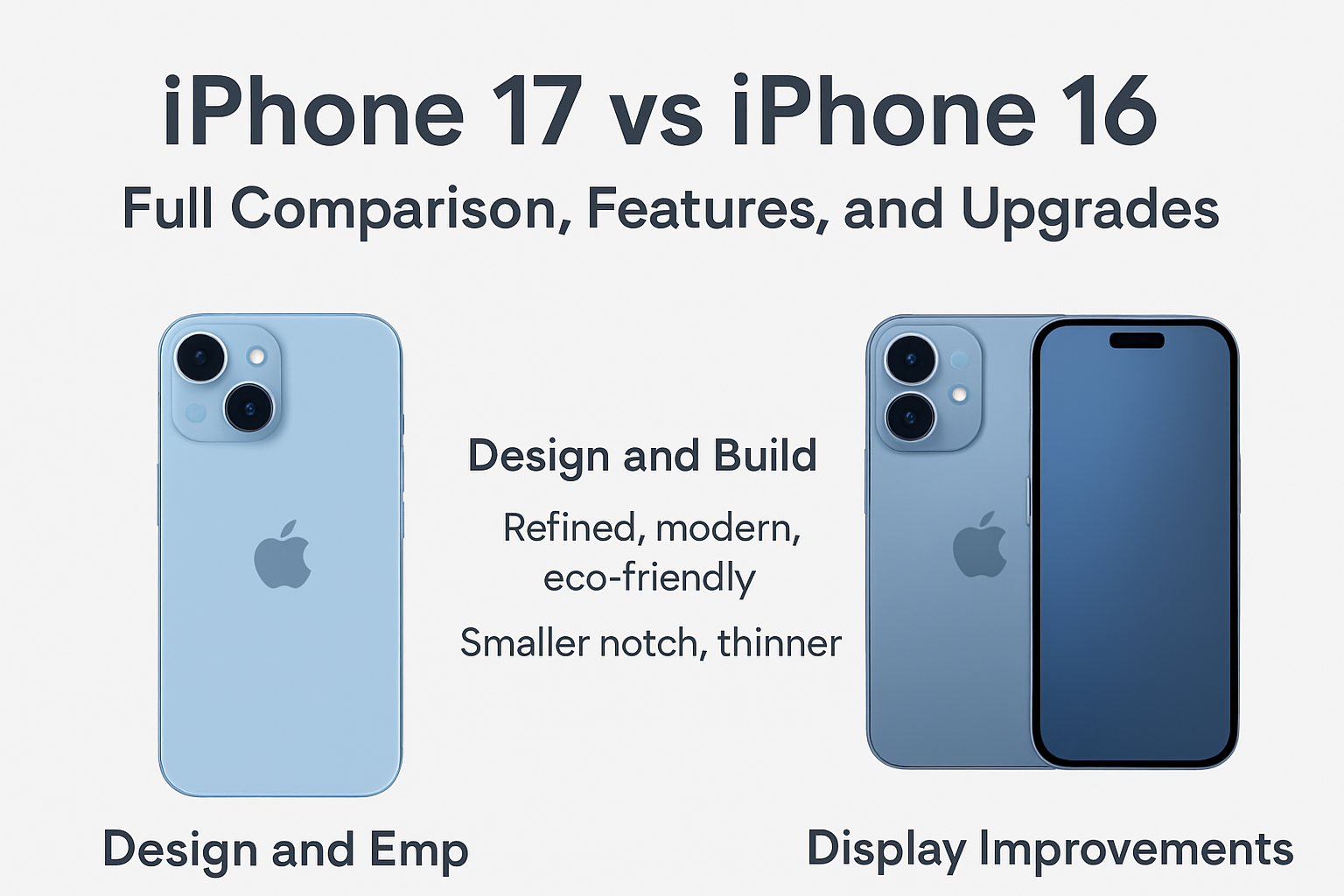 IPhone 17 Vs IPhone 16 Full Comparison Features And Upgrades