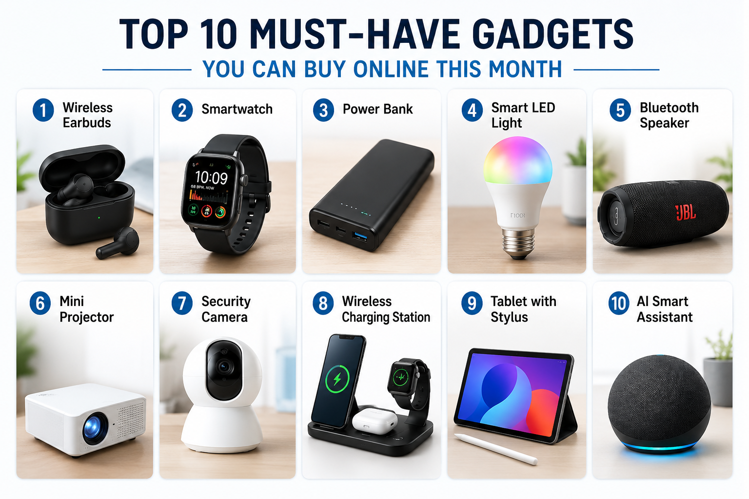 Top 10 Amazing Gadgets You Should Buy Online This Month to Make Your Life Smarter