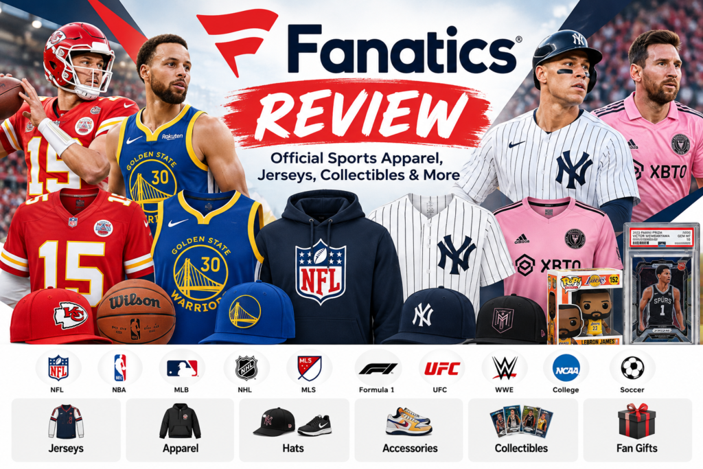 Fanatics Review: Sports Apparel, Jerseys, Quality, Shipping & More